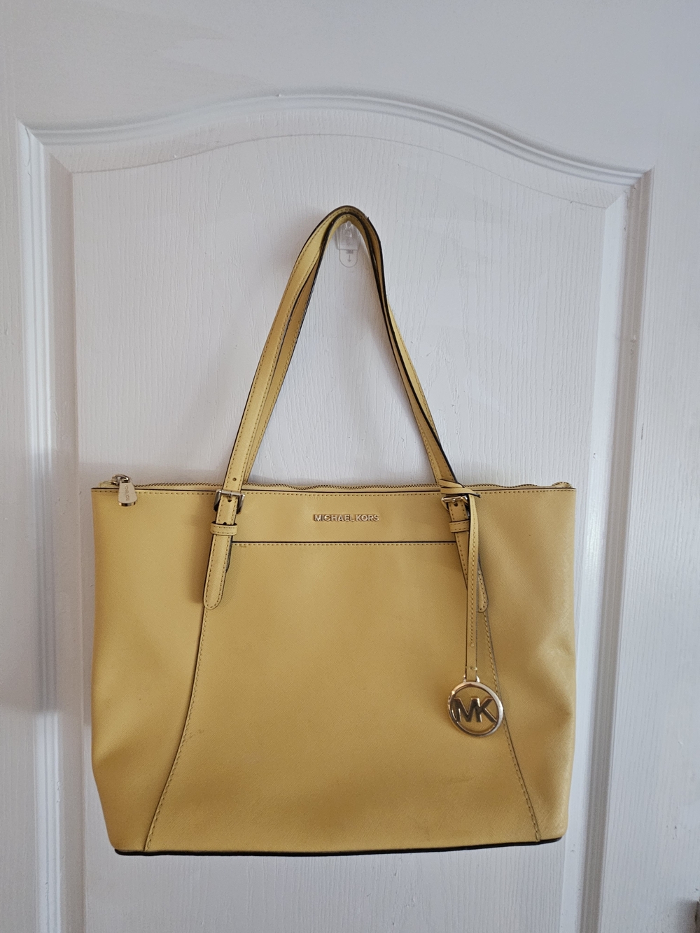 Michael Kors Yellow Saffiano Tote Bag
